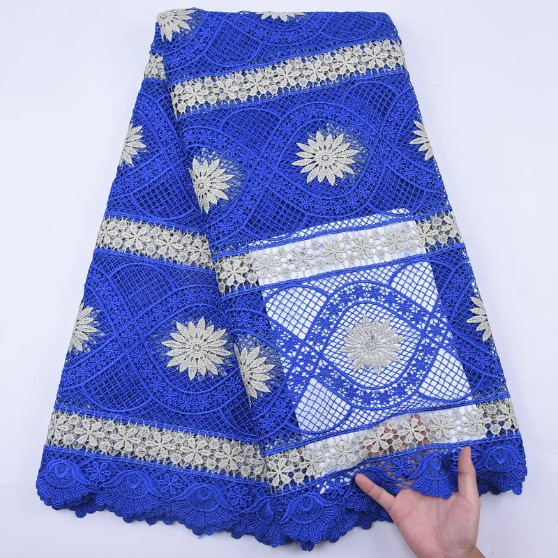 2020 африканская кружевная ткань новая модель водорастворимое Сетчатое кружево