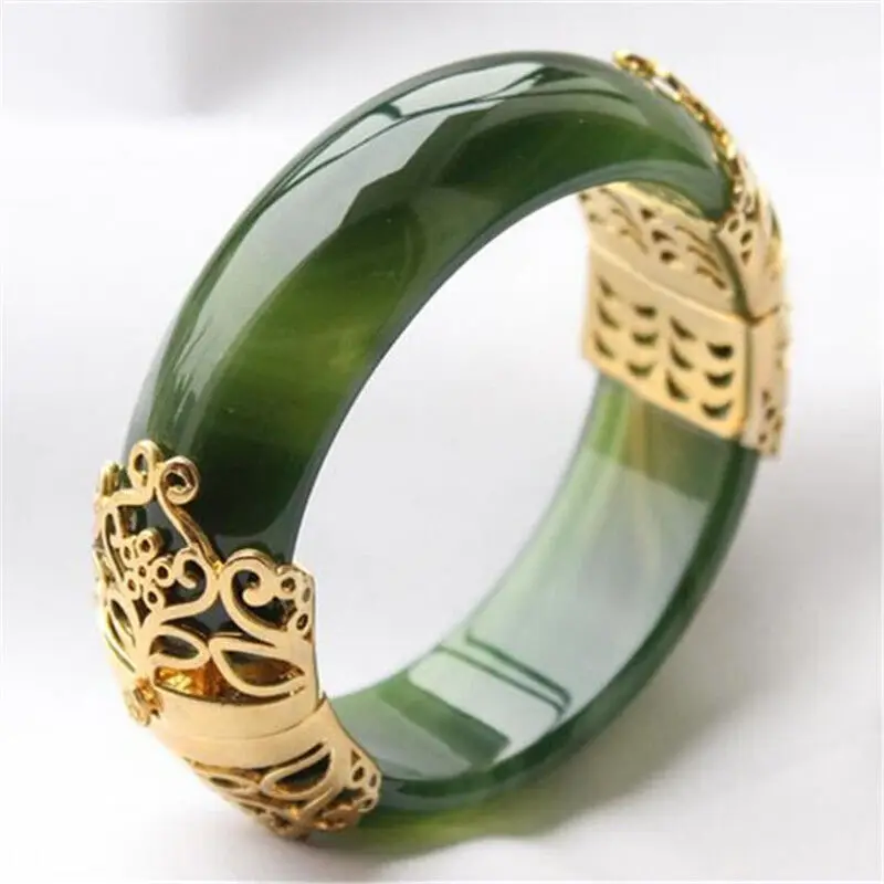 Женский браслет с позолотой инкрустированный натуральным красным агатом |