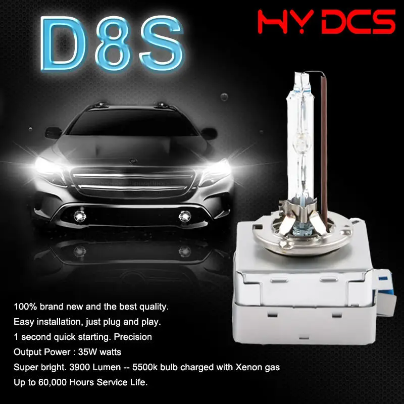 Hytrading 1 пара автомобильные ксеноновые фары D2S/D1S/D3S/D4S/D8S/9012/9005/9006/h7 HID лампы 5500K белый