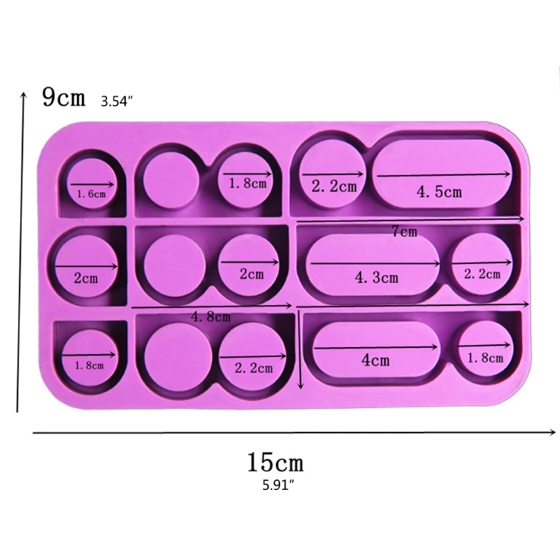 

Jewelry Silicone Mold Set Epoxy Resin Glue Mold Jewelry Decoration Creative Rings DIY Tools Multi-Purpose Craft Supplies