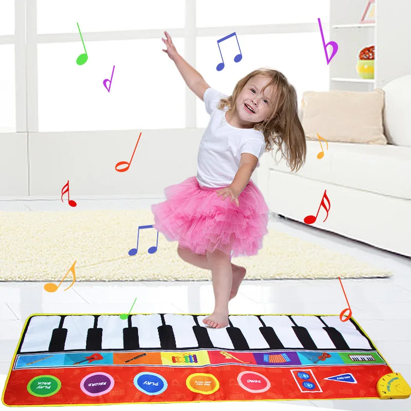 

Montessori Toys Musical Mat With Animal Educational Toys For Kids Baby Piano Carpet Music Game Instrument Baby Toy 1 to 2 Years