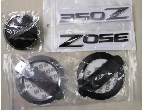 1 комплект (5x) 3D 350 Z Символ Автомобиля Авто Передняя Задняя боковая эмблема значок