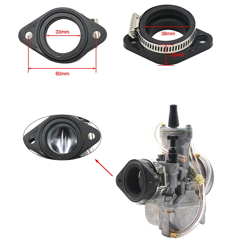 Адаптер карбюратора ALconstar для мотоцикла впускная труба резиновый коврик