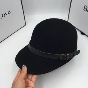 Бейсболка женская шерстяная зимняя, в японском стиле