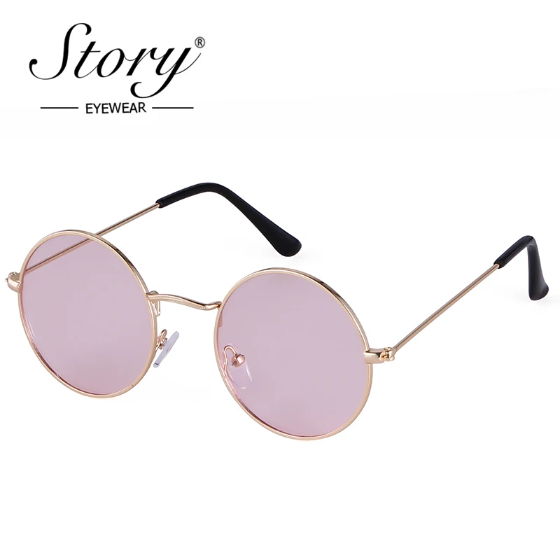 Винтажные Круглые Солнцезащитные очки ST471 в стиле ретро женские брендовые