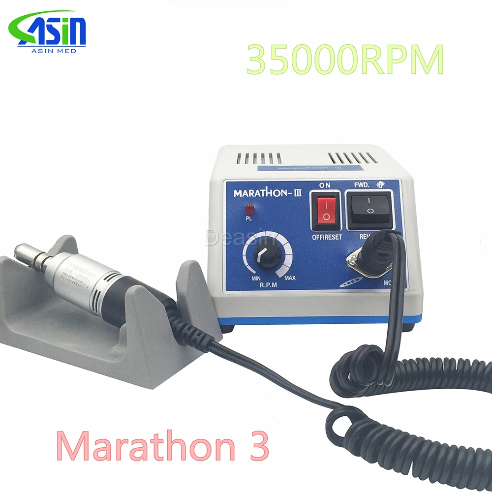 Dental Lab SMT Marathon Electric Micro motor N3 + E-TYPE 35K Motor Micromotor HANDPIECE