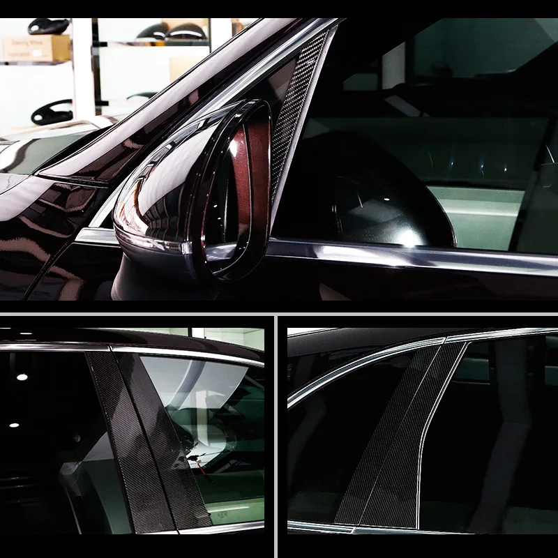 Бесплатная доставка автомобильные двери из углеродного волокна B-образные