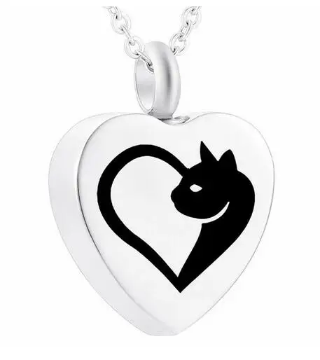 

Forever In My Heart Cremation Necklace For Pet Stainless Steel Memorial Urn Jewelry Hold Ashes Keepsake Pendant