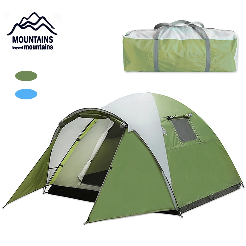 Портативный 3 4 человек ультра легкий Открытый Кемпинг Палатка Водонепроницаемая