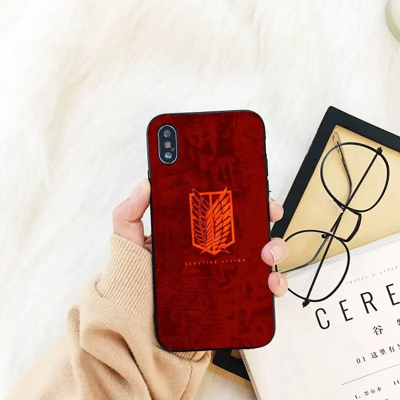 

YNDFCNB attack on titan Phone Case For iPhone 11 8 7 6 6S Plus X XS MAX 5 5S se 2020 11 12pro max iphone xr case