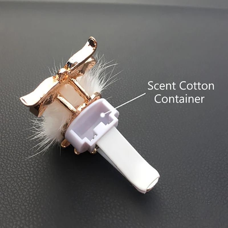 Алмазный меховой освежитель воздуха в виде совы автомобильный ароматический