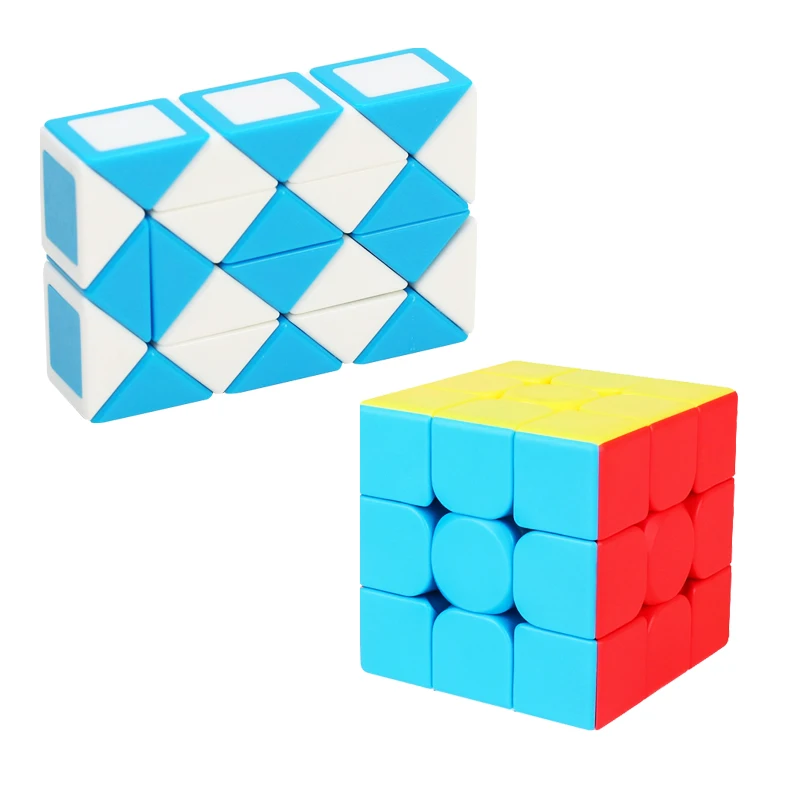 ZCUBE сумасшедшие кривые магический куб головоломка 3x3x3 мини змея 24 Meilong 2x2 3x3 игра