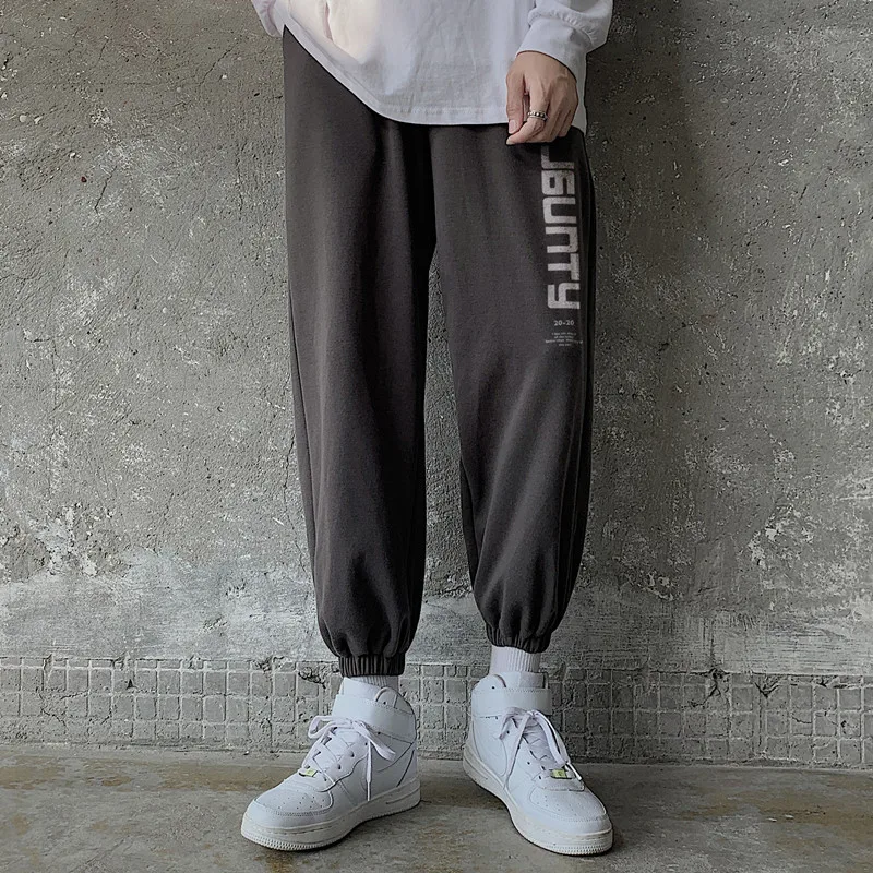 

2020 Men Casual Pants Warm Sweat Pants Men Joggers Letters Striped Pants Gyms Clothing Plus Size Streetwear Men Joggers