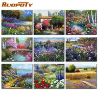 ruopoty picture by number flower street kits diy unique gift unique gift paint by numbers figure on canvas handpainted for livin