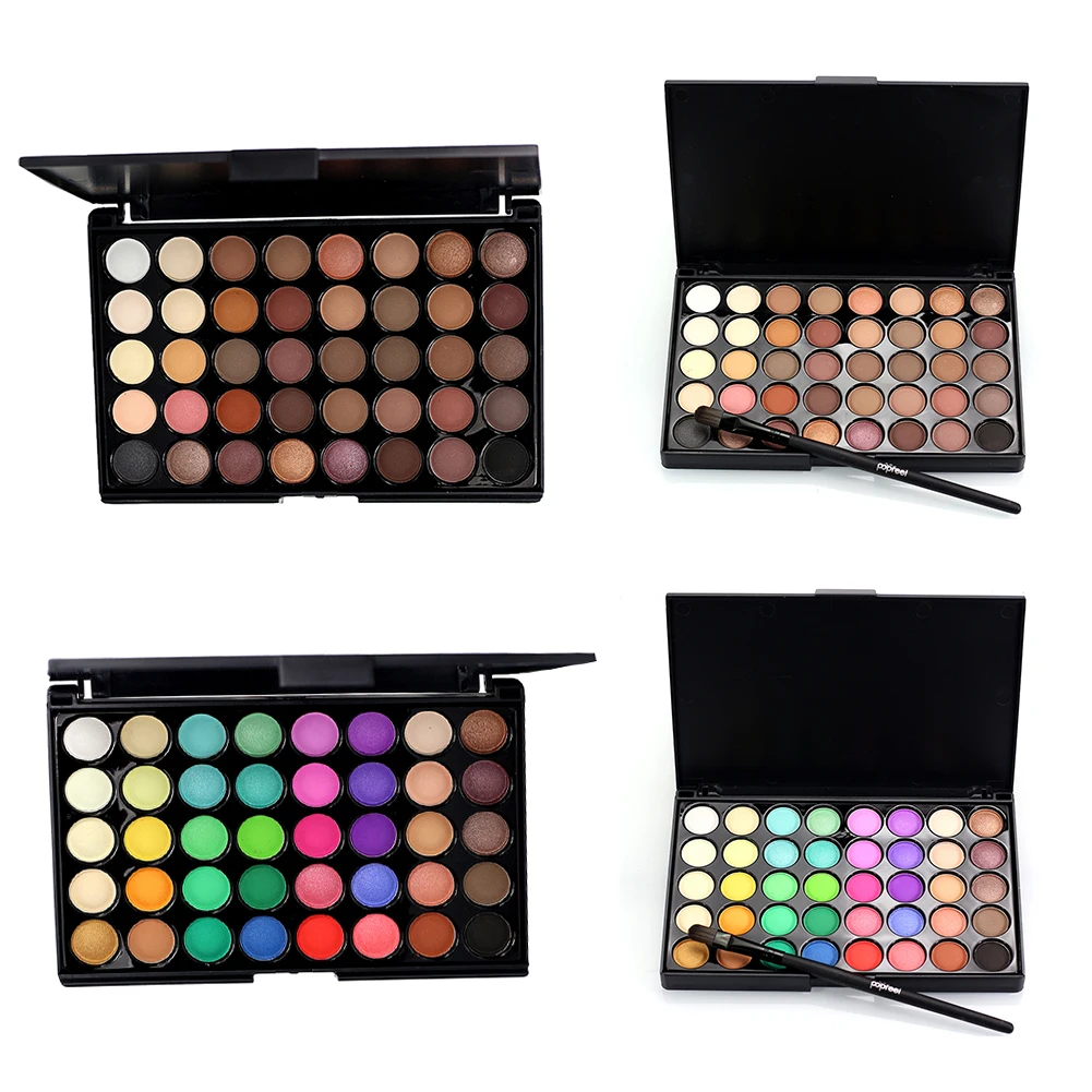 

40 Colors Matte Pearl Shimmer Eyeshadow Palette Eye Shadow Cosmetic Makeup Powder Tint Color Pigment