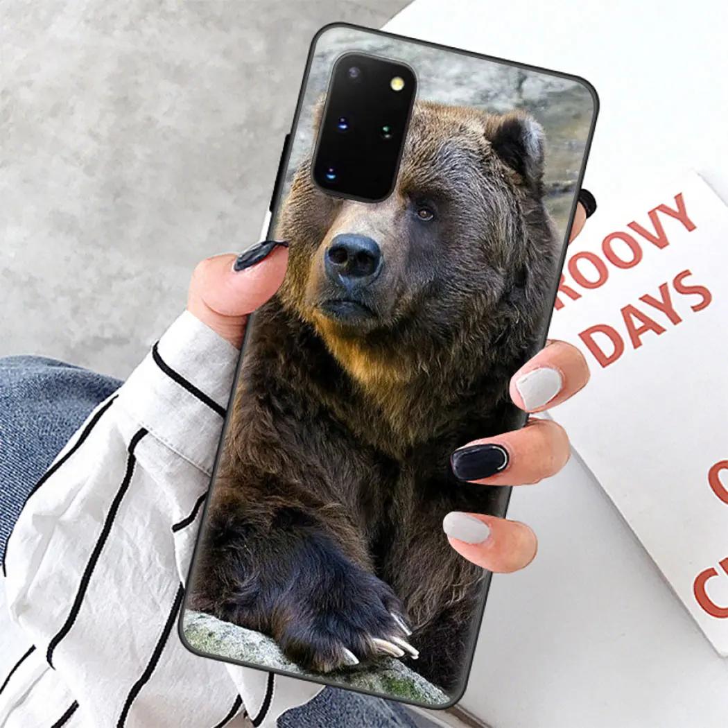 Мягкий силиконовый чехол для Samsung Note 8 9 S6 S7 Edge S8 S10 10 Plus S10E черный телефона с флагом