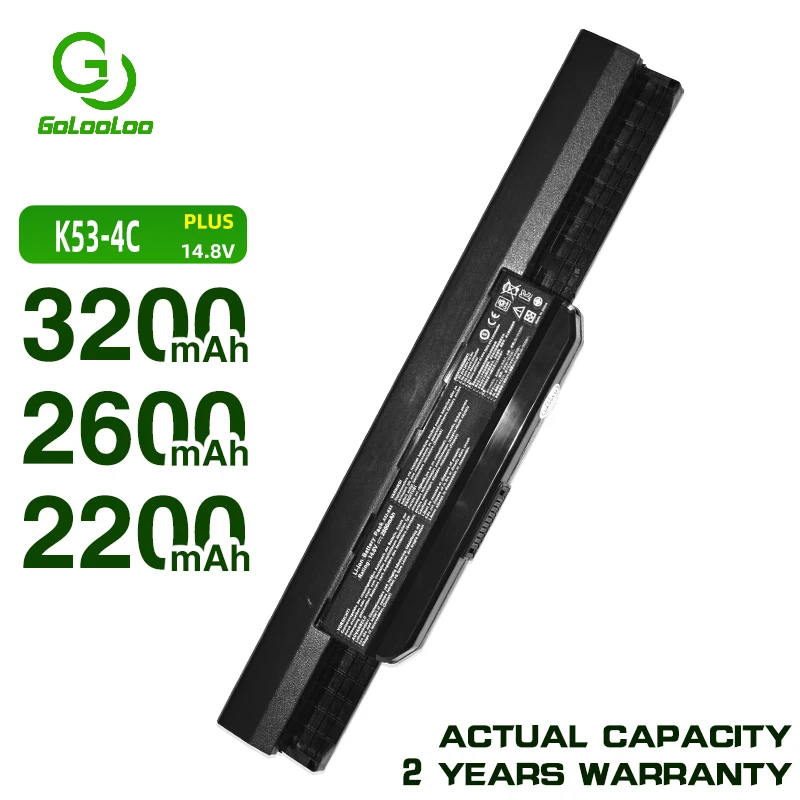 Аккумулятор Golooloo 3200 мАч для asus k53s k53t x53s x54h k53 k53sd k53sv k53u k53e|Аккумуляторы ноутбуков| |