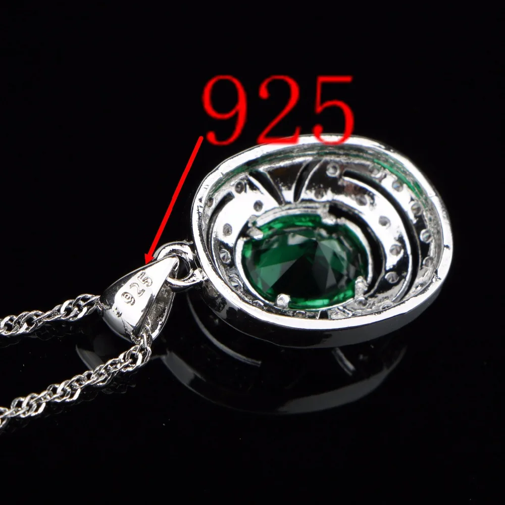 Женский ювелирный комплект из колье и серёг серебра 925 пробы|jewelry sets green|set greenjewelry |