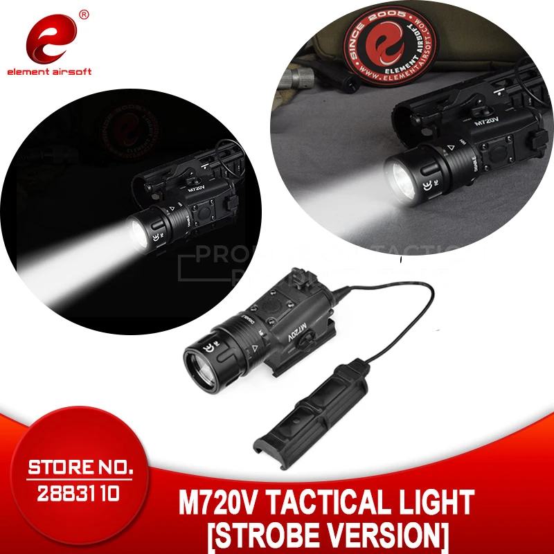 Airsoft элемент оружие M720V Тактический стробоскопический фонарик Выход страйкбольные тактические фонарь для ружья с M93 softair свет EX273