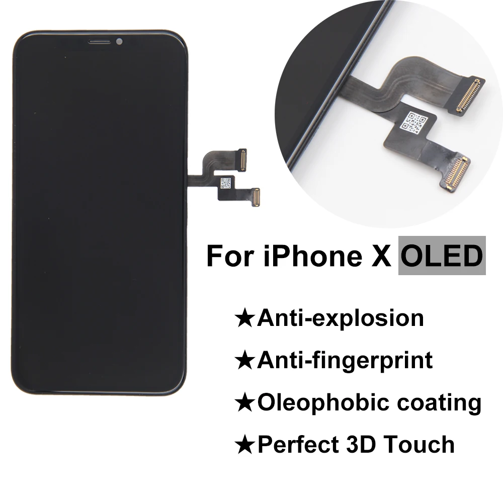 AAA качественный ЖК-дисплей для iPhone XR с 3D сенсорным дигитайзером в сборе без битых пикселей для iPhone X ЖК-дисплей OLED XR TFT экран