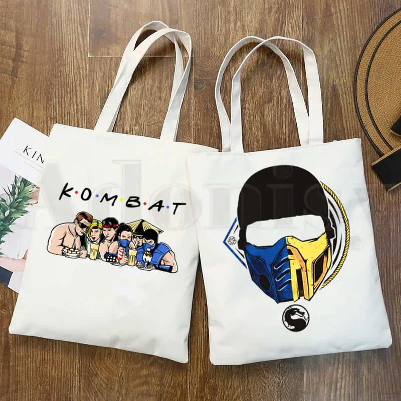 

Mortal Kombat Game MK Handbags Shoulder Bags Casual Shopping Girls Handbag Women Elegant Canvas Bag