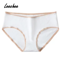 30s combed cotton solid panties women sexy mid waist briefs underwear female underpants lady lace panty 8colors in option