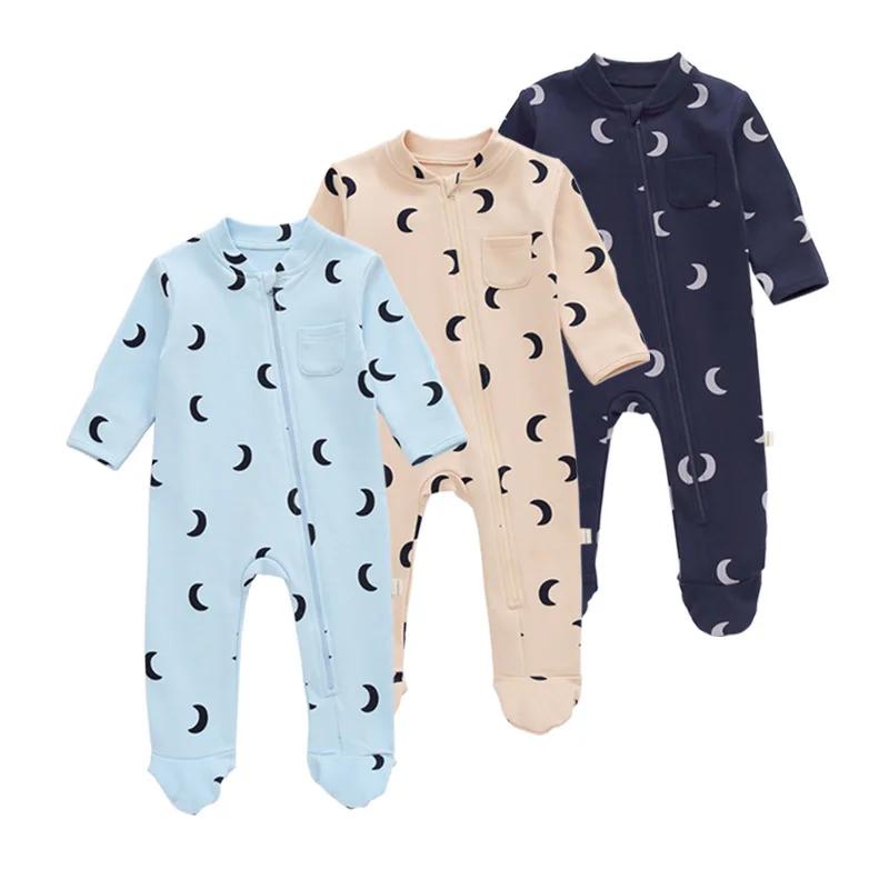 Newborn Infant Baby Boys Girls Romper Cotton Baby Boys Girls Autumn Clothes Long Sleeve Solid Jumpsuit Toddler Clothes