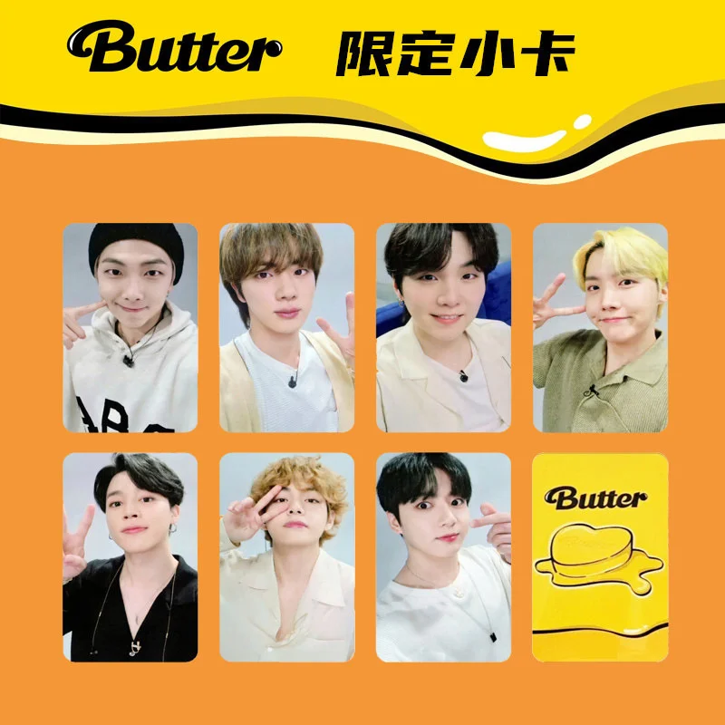 

New Album Butter KPOP LOMO Card Bangtan Boys Album MAP OF THE SOUL PERSONA Member Photocard Set (8 Cards
