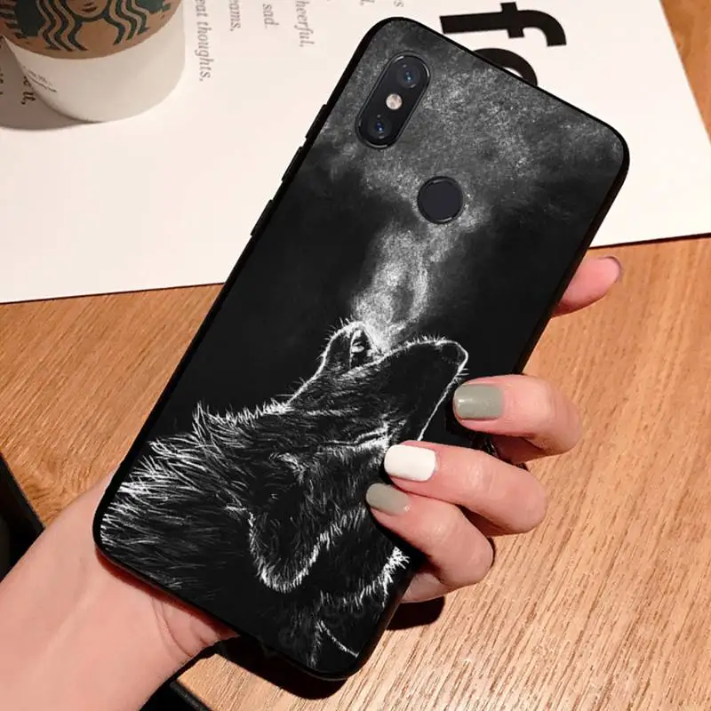

Wolf painting animal Phone Case For Xiaomi Redmi 7 8 9t a3 9se k20 mi8 max3 lite 9 note 9s 10 pro