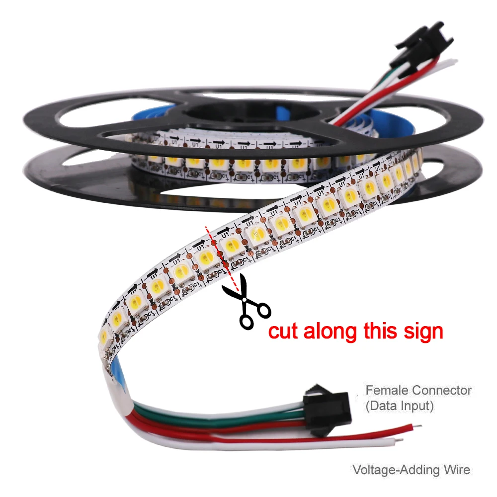 DC 5V SK6812 RGBW RGBCW RGBNW гПа светодиодный полосы 4 в 1 подобных WS2812B 30 60 144 s индивидуальный