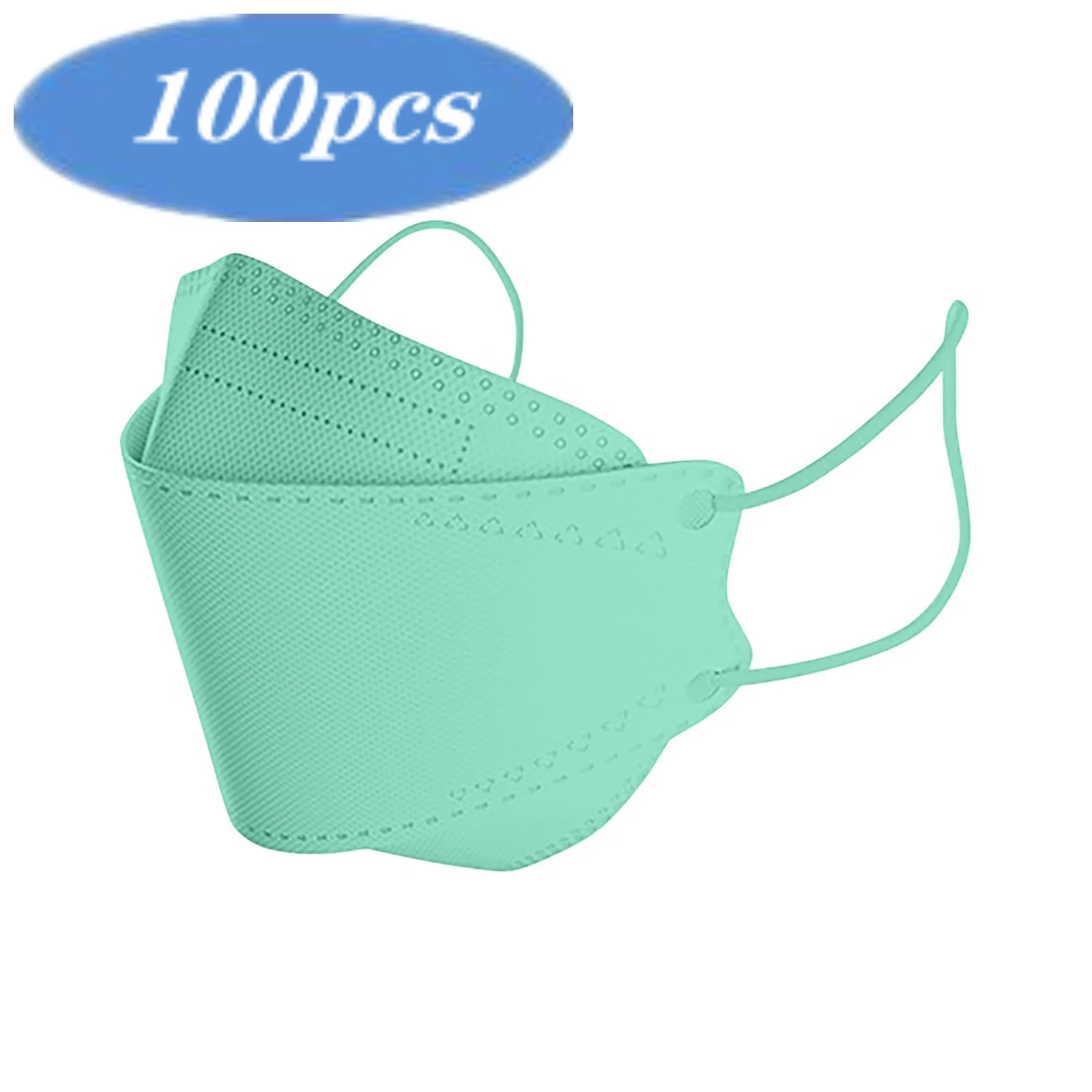 Маска для лица одноразовая в форме рыбы 4 слоя 100 шт. | Тематическая одежда и