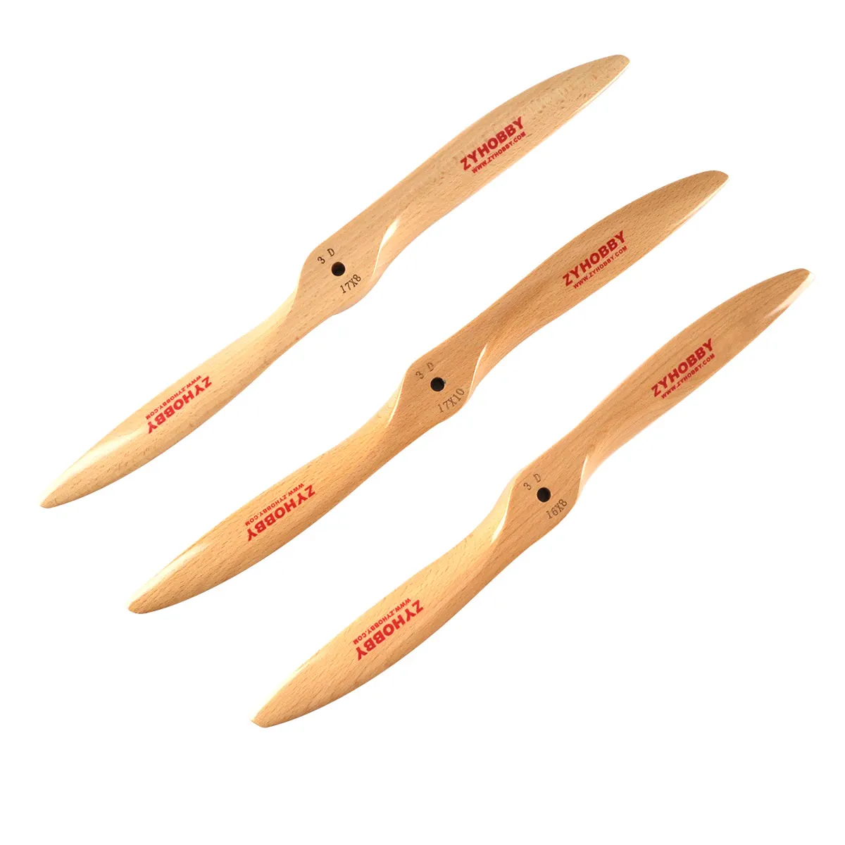 1 h&eacute;lice Pro3D 28X8 Beechwood CW para avi&oacute;n de Gas Prop modelo RC-0