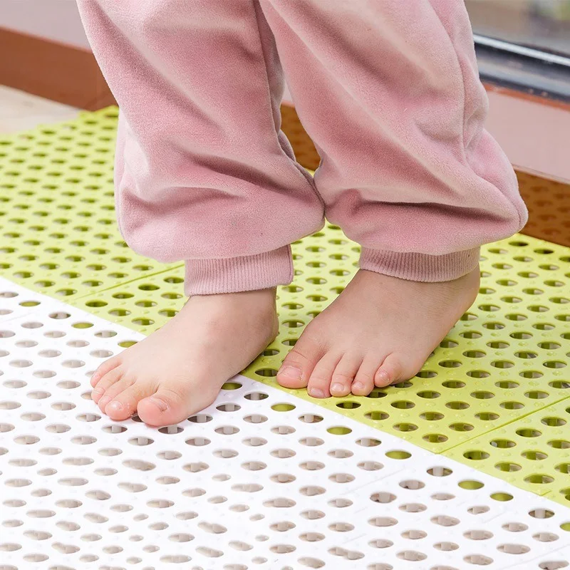 24 pcs non slip bath mats bathroom square pvc bathmats home kitchen floor mats for toilet bathroom carpet shower mat bath rug free global shipping