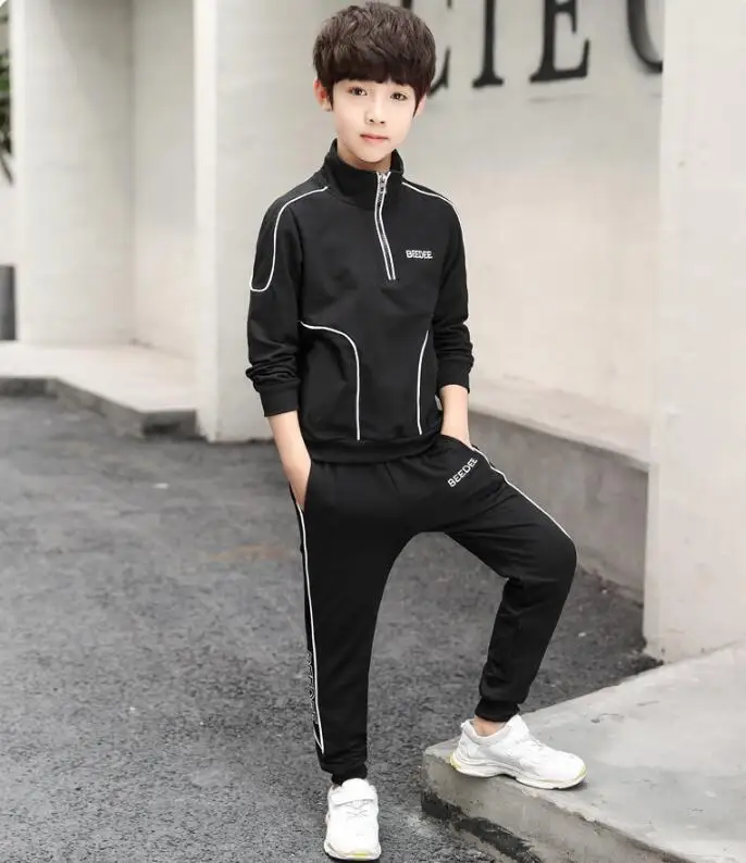 Весенняя одежда для мальчиков новинка 2019 костюм 8 средних и больших детей детская