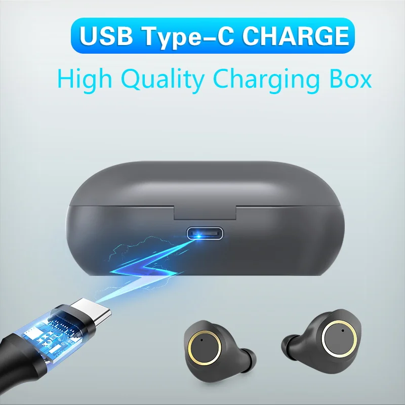 TiYiViRi TWS V5.0 Bluetooth наушники стерео двойной микрофон настоящие беспроводные водонепроницаемые спортивные для