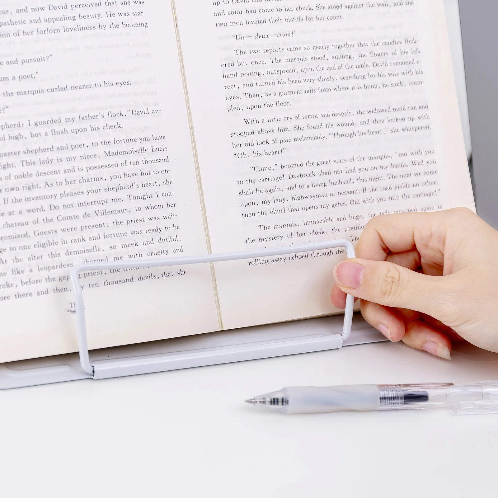 Adjustable Angle Book Reading Stand Folding Document Solid Color ConvenienceStorage Display Holder For Desk |