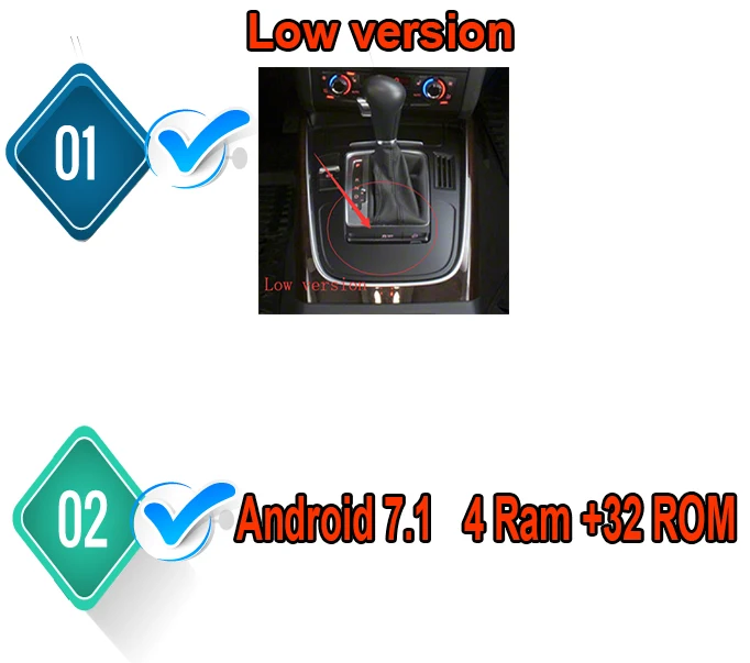 AISINIMI Android 8,0 автомобильный Dvd Navi плеер для автомобиля AUDI Q5 2009- монитор Дисплей gps аудио стерео Авто сенсорный экран все в одном ПК - Цвет: Low 7.1