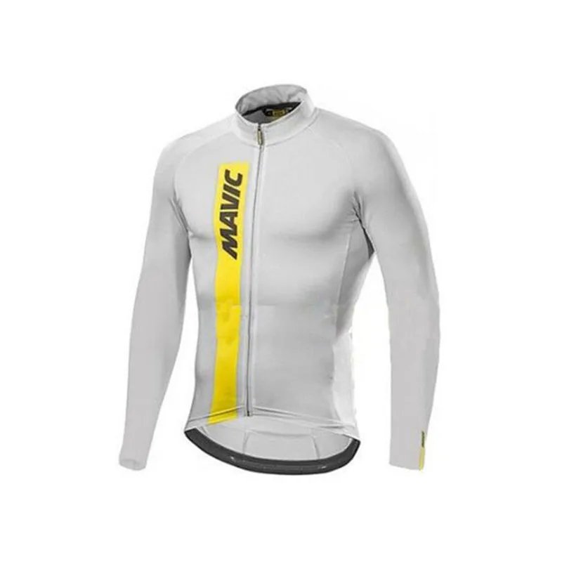 MAVIC pro team Весна с длинным рукавом для мужчин Велоспорт Джерси набор MTB велосипед Майо ciclismo hombre Спорт на открытом воздухе одежда для велоспорта - Цвет: 19