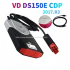 Новый VCI vd ds150e cdp 2017.R3 2016 obdii obd2 сканер для vd tcs pro автомобильные аксессуары диагностический инструмент bluetooth usb