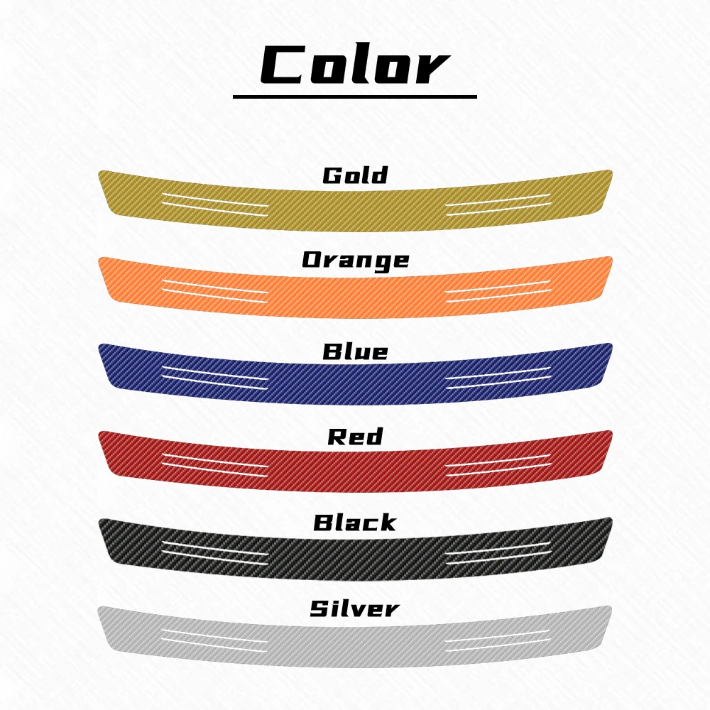 Защитные наклейки из углеродного волокна для заднего бампера БАГАЖНИКА