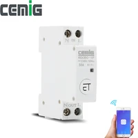 wifi intelligent circuit breaker relay type 1p din rail remote control by ewelink app smart home compatible with alexa google