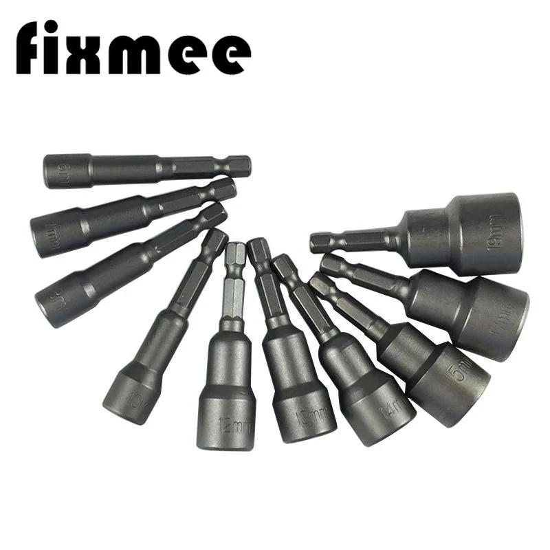 14 шт. Профессиональный Магнитный гайковерт комплект метрическое гнездо 1/4