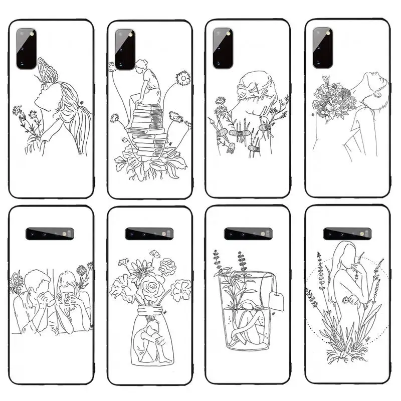 

Artistic Simple Illustration Phone Case For Samsung Galaxy S7 S8 S9 S10e S20 PLUS Note 10 Pro PLUS LITE NOTE 20 UITRA