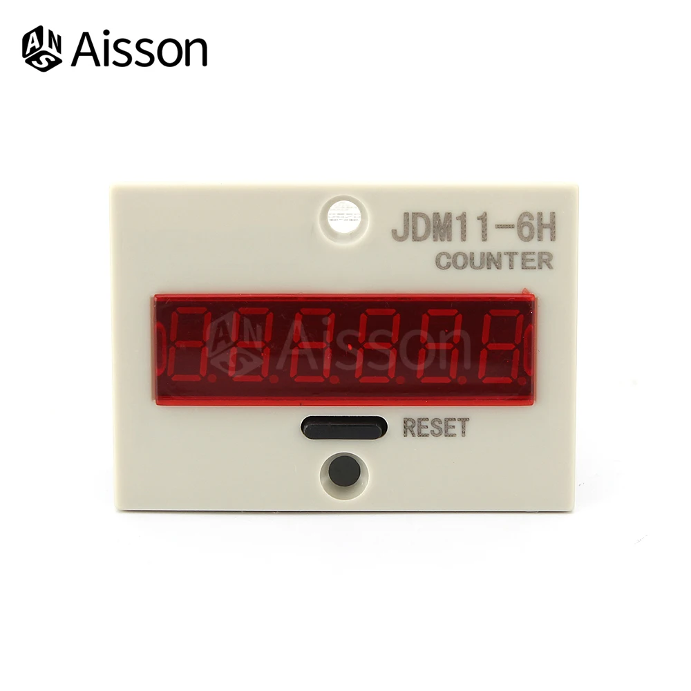 JDM11 6H 6 цифр электронный цифровой счетчик Дисплей AC380V 220V DC36V 24V 12V промышленности
