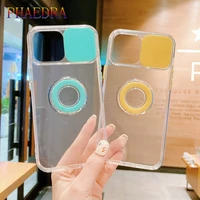 clear camera protection finger ring stand holder phone case for iphone 13 12 mini 11 pro max 7 8 plus xr xs x se soft back cover