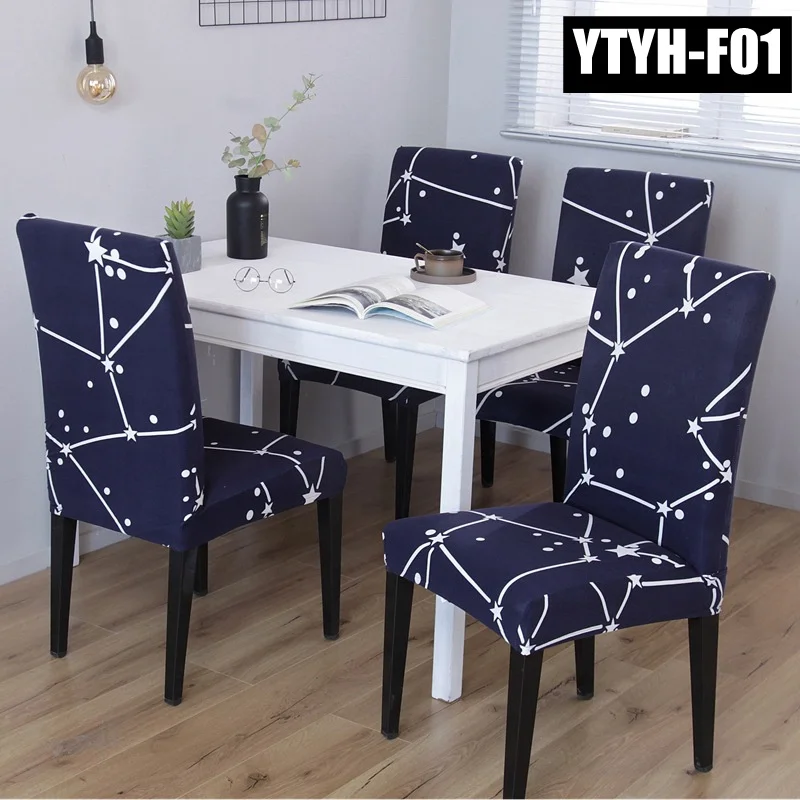 Removable Wedding Dining Chair Covers Spandex Computer Office Chair Cover Stretch Linings For Desk Seat Covers Banquet