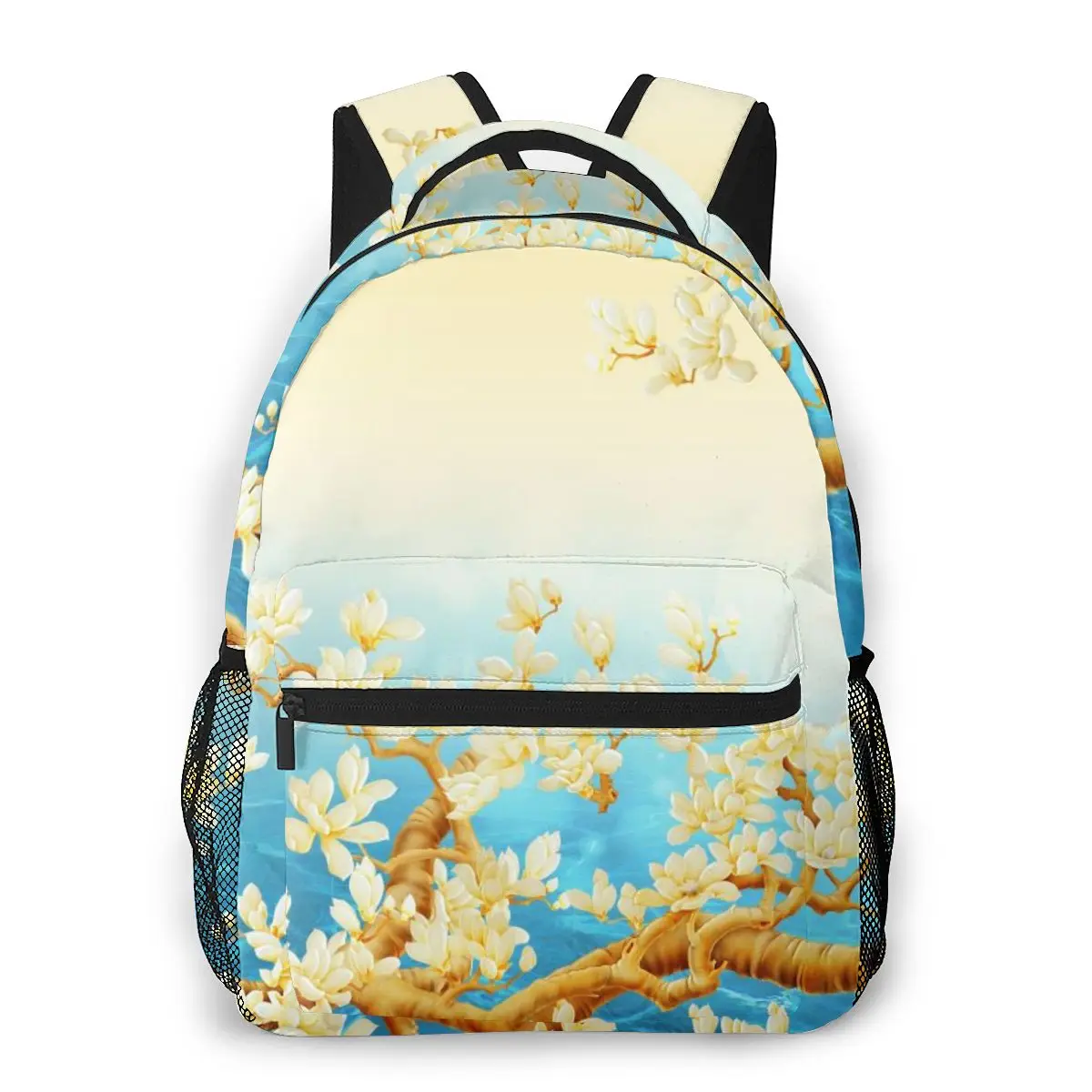 

Семейный повседневный рюкзак из магнолии, дорожная школьная сумка с карманами для женщин, колледжа