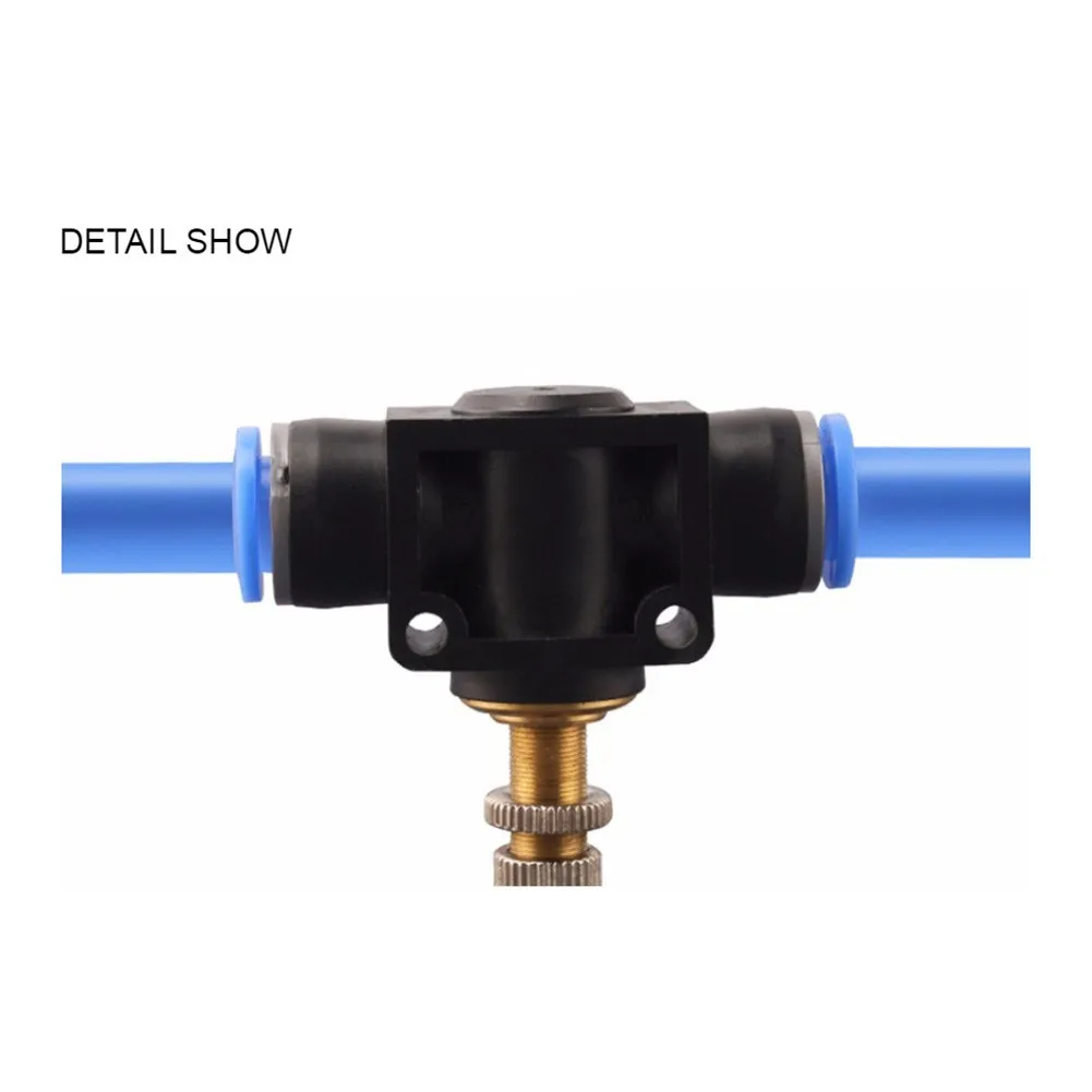 

10mm Flow Control Valve 4mm 6mm Air Throttle Valve Fittings / Connectors Pneumatics Quick Hose Tube Speed Control