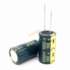 Радиальный алюминиевый электролитический конденсатор 1000000nf 100, 2 шт.лот, 1000 В, 20% мкФ, 18*30, 20%