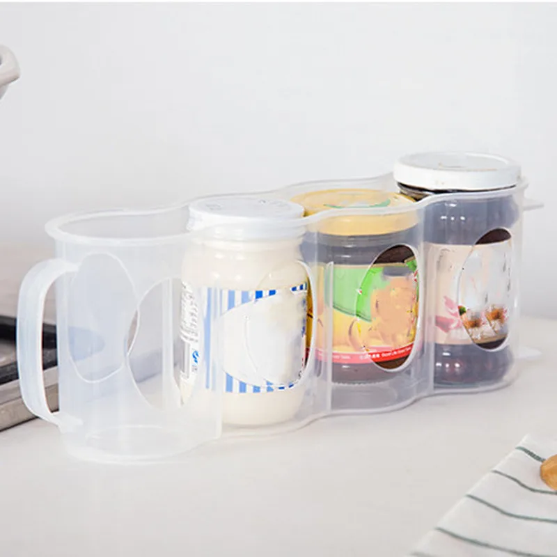 

1PC Kitchen Refrigerator Storage Box Kitchen Accessories Cola Beverage Can Space-saving Finishing Four Case Storage Organizer